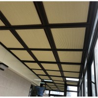 玻璃天頂全遮光推拉式蜂巢簾