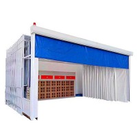 可移動的噴漆車間 移動伸縮房 自由控制 節(jié)約占地