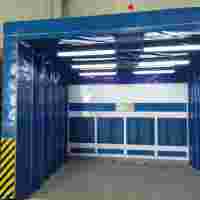 大型鑄件噴漆房烘干房 露天伸縮移動(dòng)房廠家