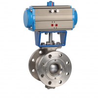 法蘭式V型氣動球閥VQ641H-16P