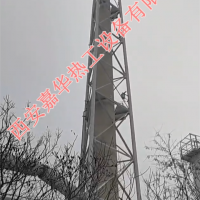 嘉華熱工在某鋼廠，高爐煤氣放散點(diǎn)火安裝調(diào)試中