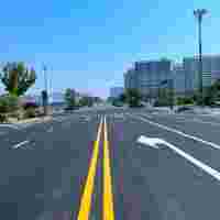 交通標(biāo)線:南京道路劃線-左轉(zhuǎn)彎導(dǎo)向標(biāo)線@南京達(dá)尊道路標(biāo)線公司