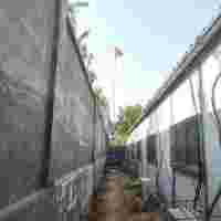 泰安億佳學(xué)校不銹鋼旗桿的基礎(chǔ)施工